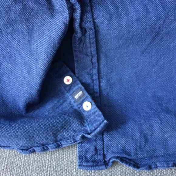 Benson New York Small Button Down Blue Denim Style Shirt Size S - Picture 2 of 4
